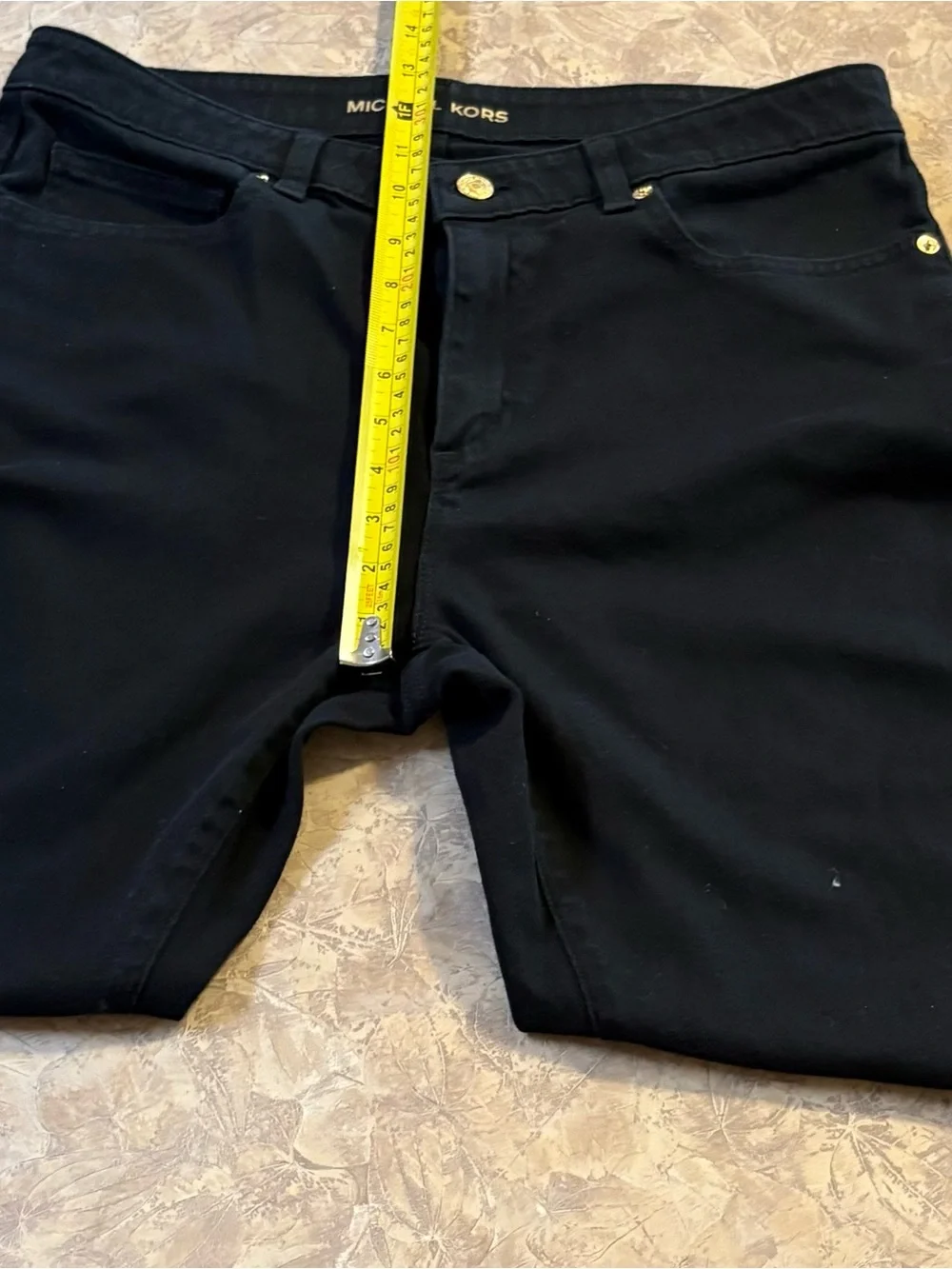 Black Cropped Straight-Leg Pants